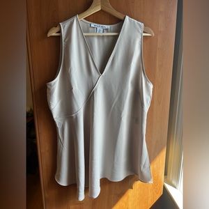 Peplum blouse with v-neck